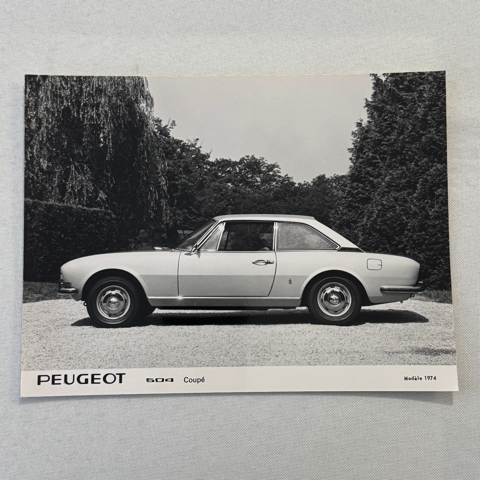 1974 Peugeot 504 Coupe Factory Press Photo Photograph Vintage