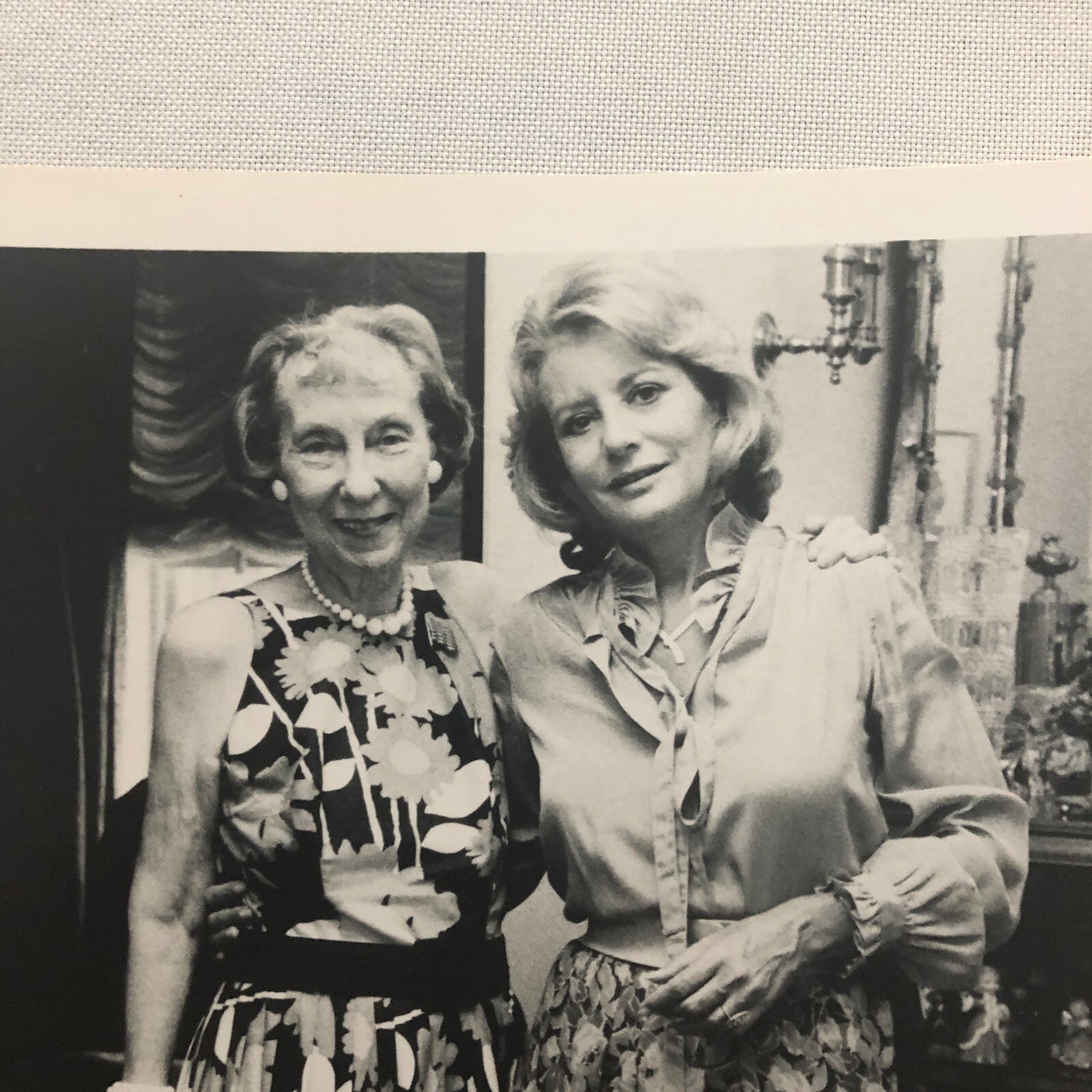 Barbara Walters Mamie Eisenhower First Lady ABC Television Photo Photograph