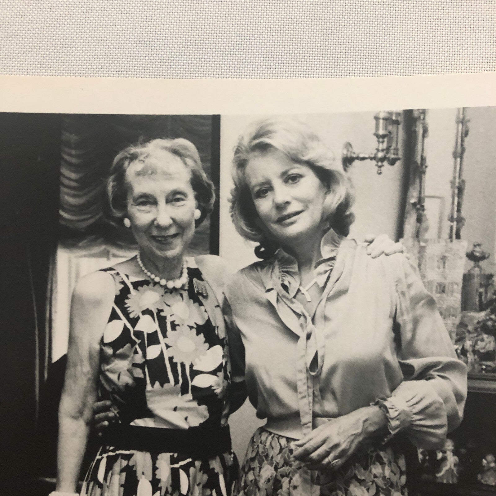 Barbara Walters Mamie Eisenhower First Lady ABC Television Photo Photograph