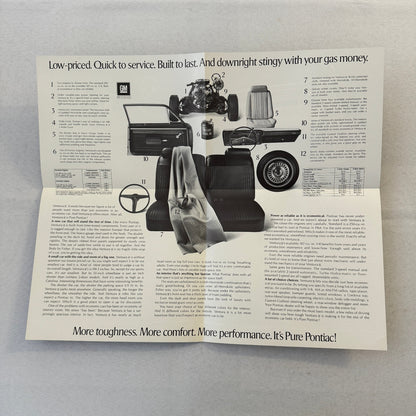 Pontiac Ventura II Car Sales Brochure Vintage Advertising Sprint
