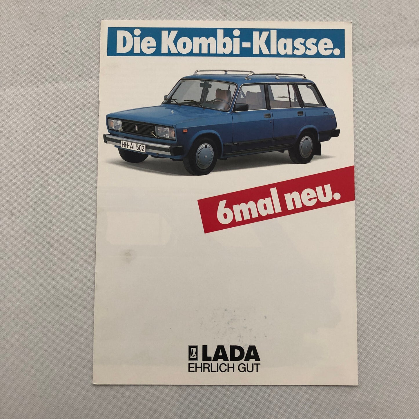 Lada Nova Kombi Station Wagon Sales Brochure Catalog L GL GERMAN Text