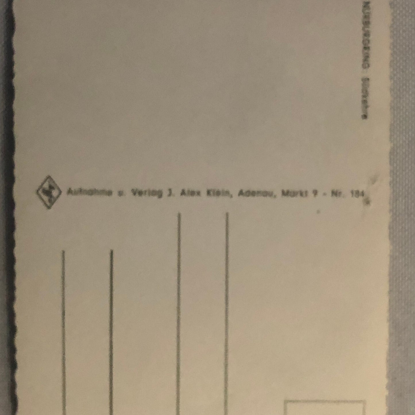 Vintage Porsche Racing Photo Postcard Post Card Photograph Nurburgring