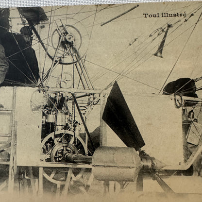 Vintage Zeppelin Airship Dirigible Postcard Post Card French Le Lebaudy