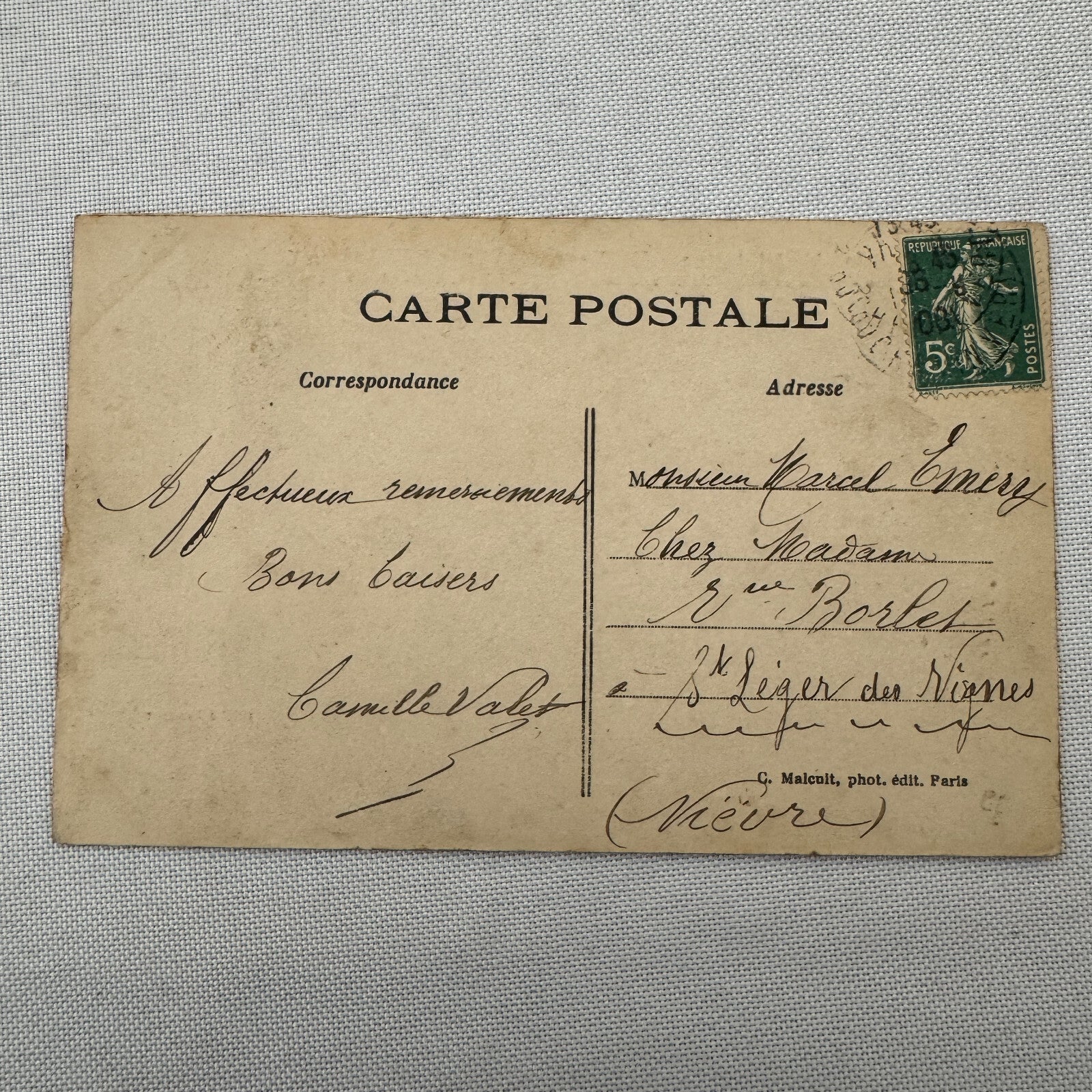 Vintage Military Airship Dirigible Zeppelin Patrie Postcard Post Card French