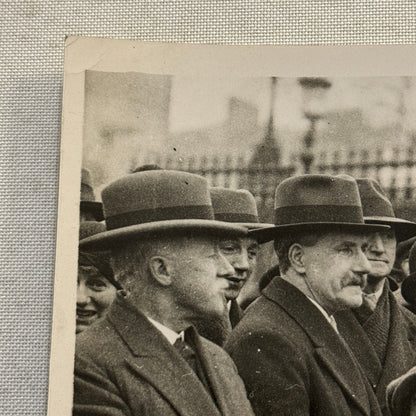 1932 Press Photo Photograph Bravery Medal for Man Saving Life Keystone
