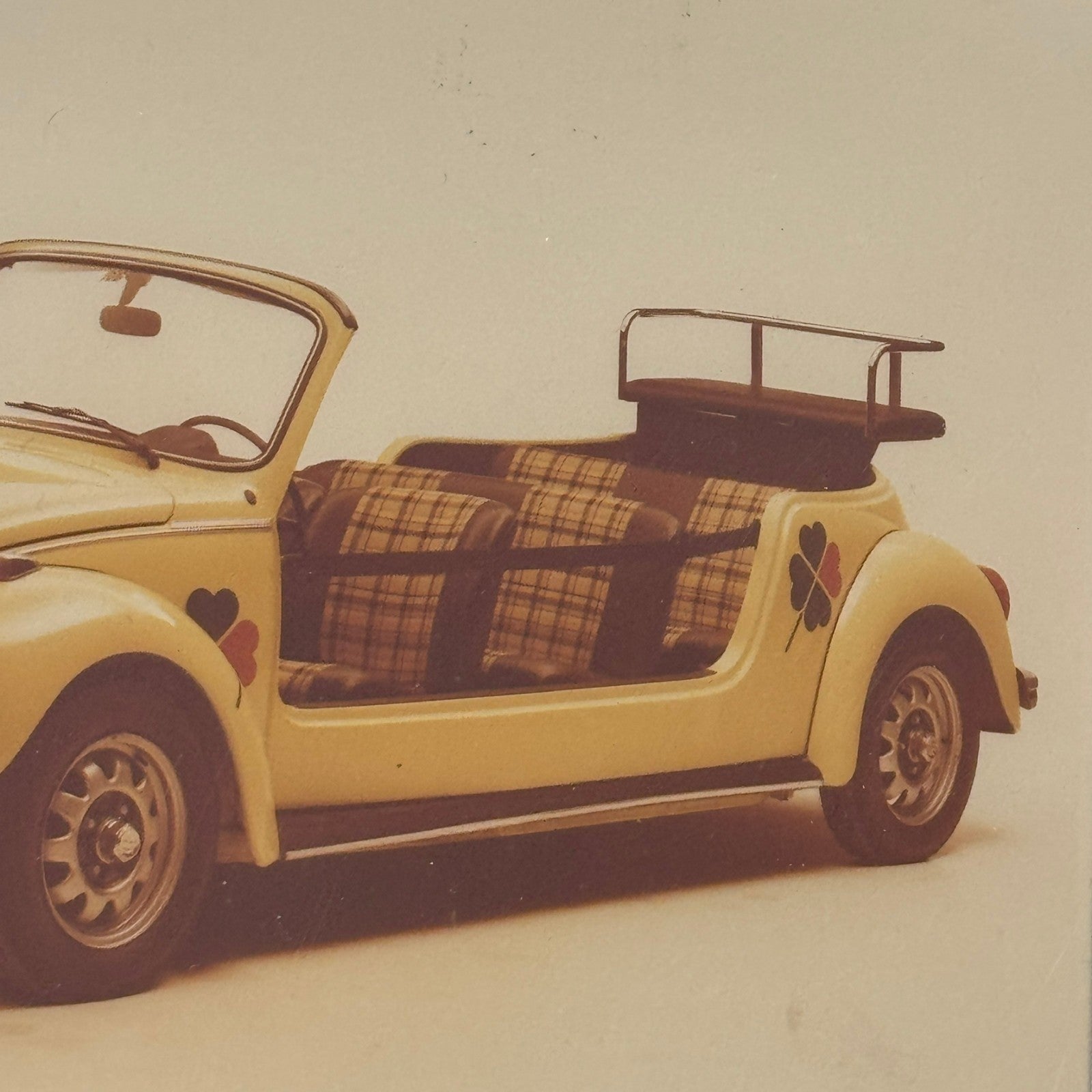 Vintage Volkswagen Beetle Extended Custom Convertible Photo Photograph 1977