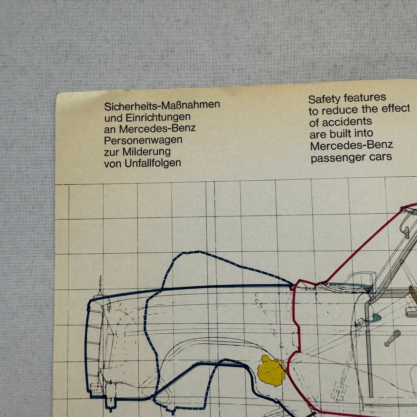 Mercedes Benz Safety Feature Sales Brochure Catalog Advertising European Market