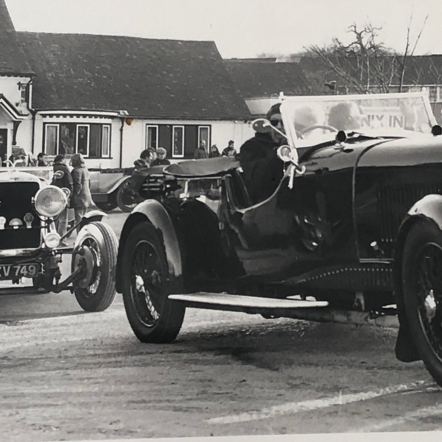 Vintage Antique Car Rally Photo Photograph Print 1981