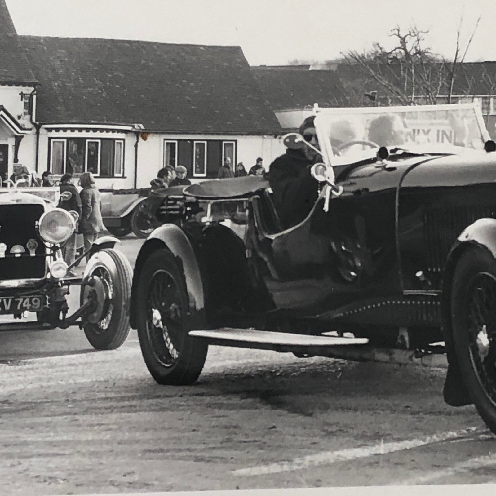 Vintage Antique Car Rally Photo Photograph Print 1981