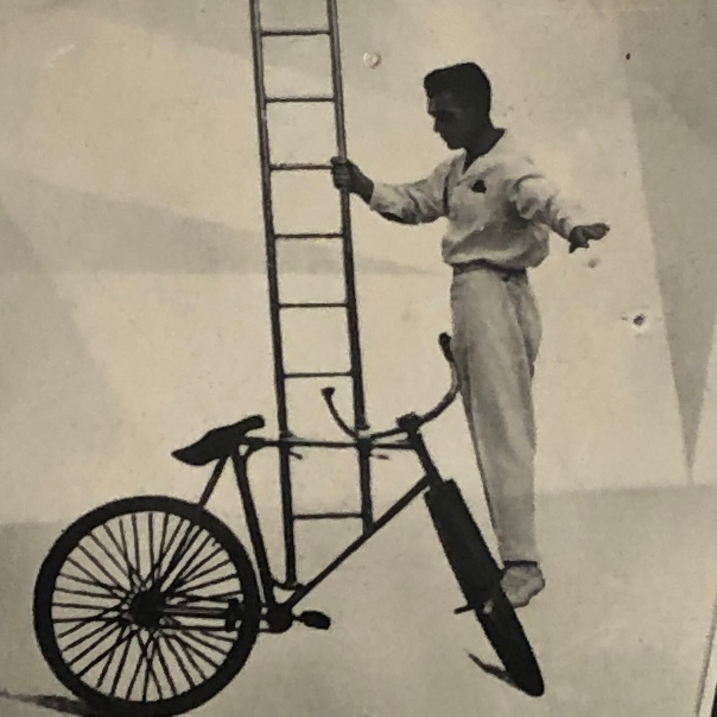 Circus Bicycle Balancing Act The Solas Photo Photograph Vintage