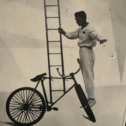 Circus Bicycle Balancing Act The Solas Photo Photograph Vintage