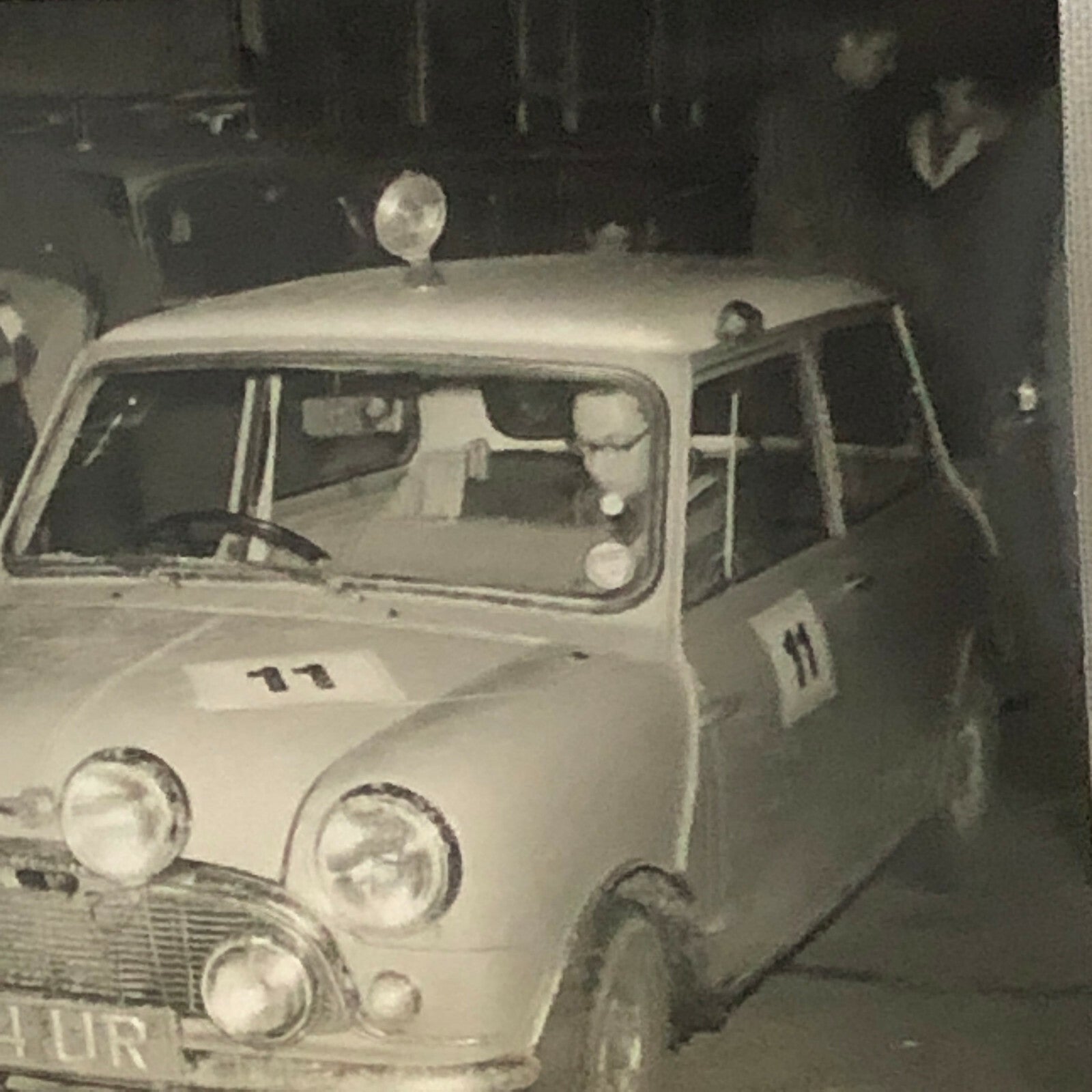 Vintage MINI Racing Car Photo Photograph Print - Rally Rallye Car ? 