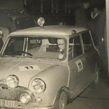 Vintage MINI Racing Car Photo Photograph Print - Rally Rallye Car ? 