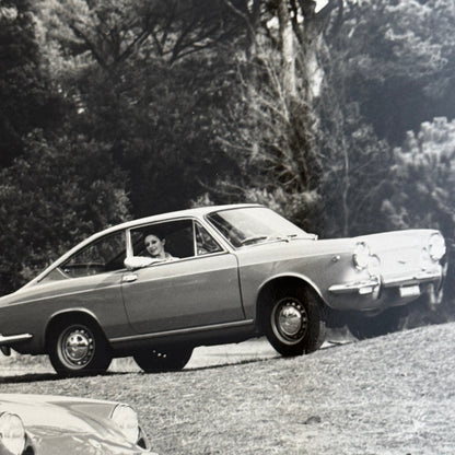 FIat 850 Sport Coupe and Spider Car Factory Press Photo Photograph Vintage