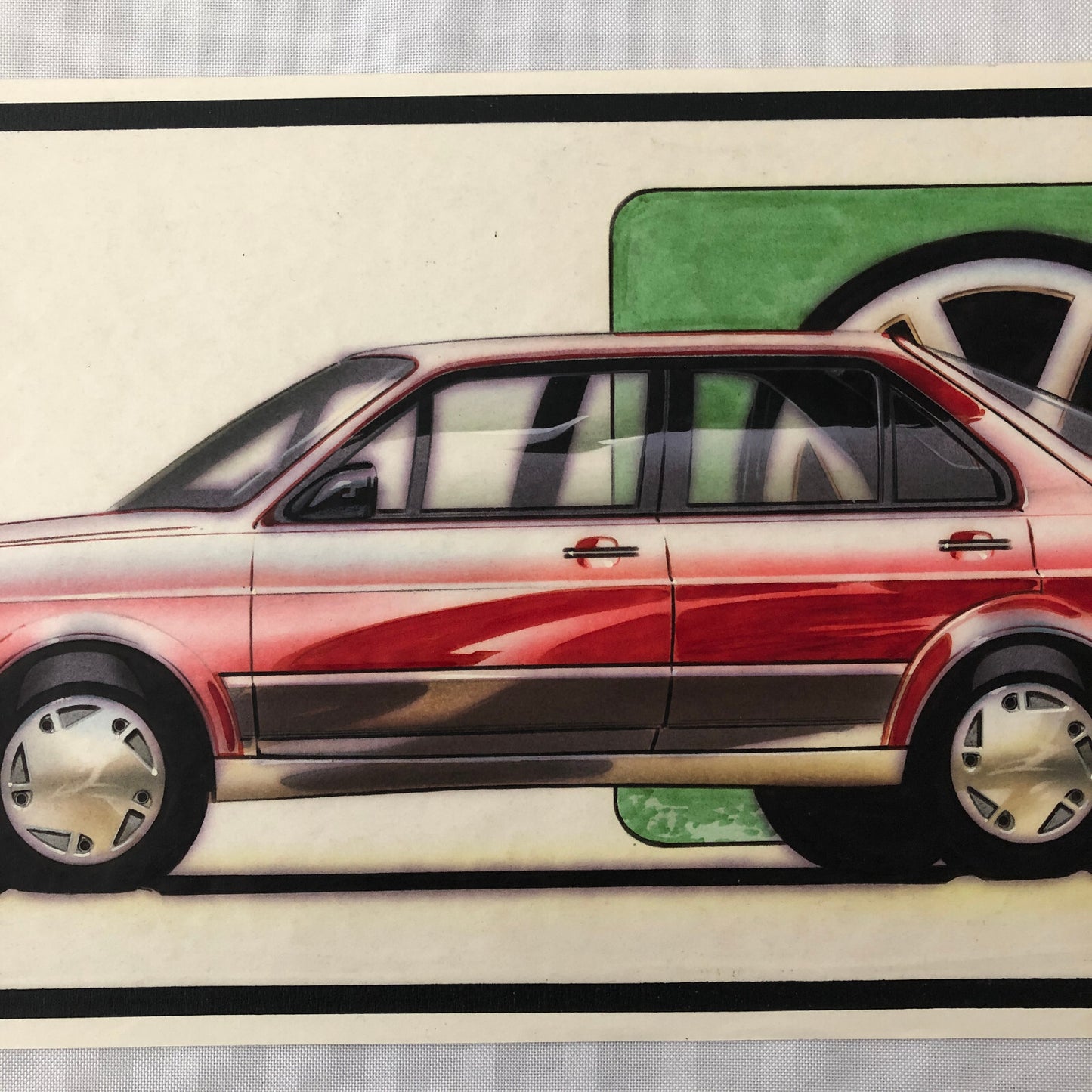 Volkswagen VW Concept Car Illustration Design Drawing Sketch Art Jetta ?