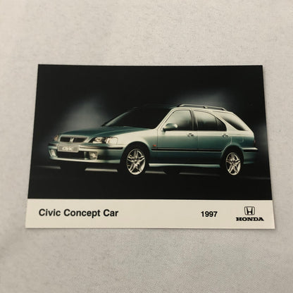 Honda Civic Station Wagon Concept Car Factory Press Photo Photograph Lot 2x 1997