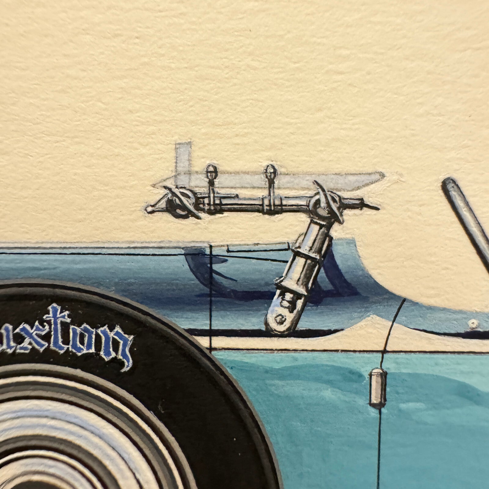 1931 Ruxton Phaeton Car Illustration Art Drawing Hand Drawn Robert Preis