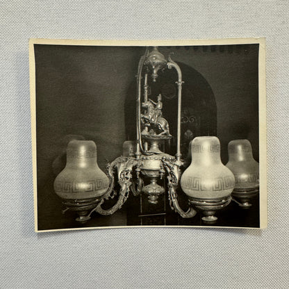Vintage Photo Photograph Ship Boat Light Fixture Chandelier