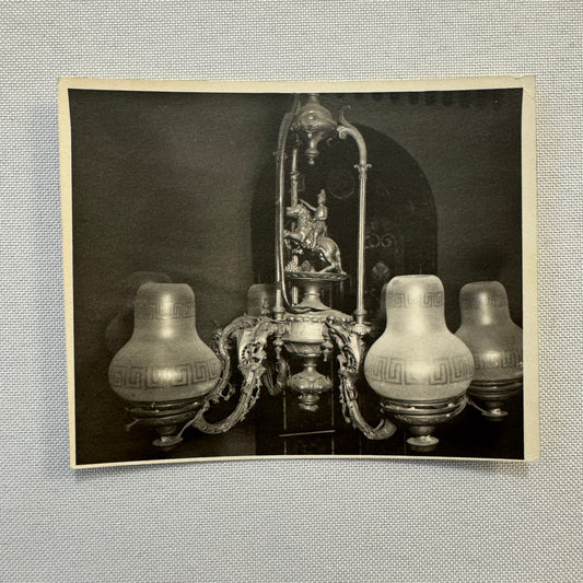 Vintage Photo Photograph Ship Boat Light Fixture Chandelier