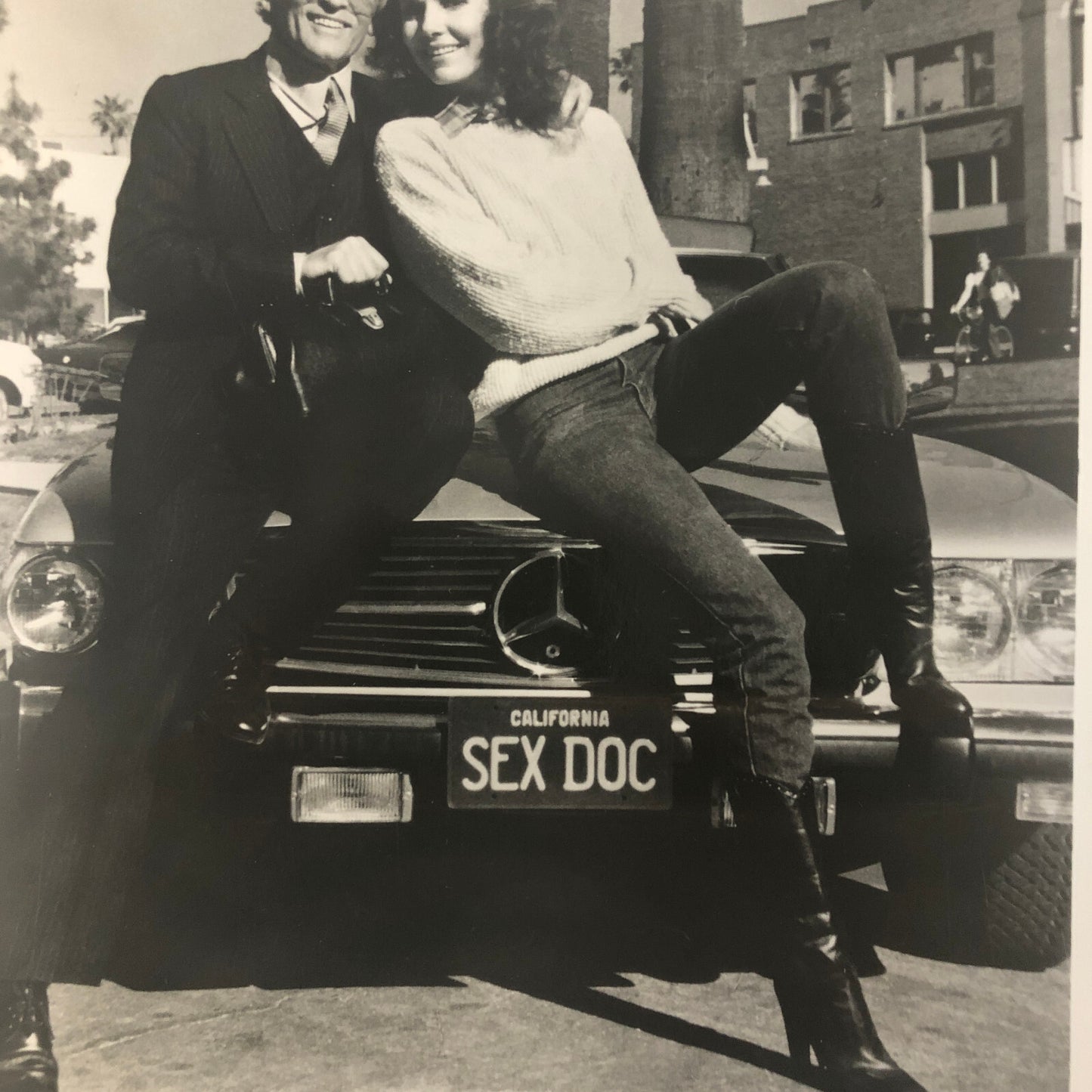 Buddy Buddy Movie Press Photo Photograph Paula Prentiss Jack Lemmon Mecedes SL