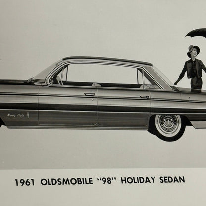 1961 Oldsmobile 98 Holiday Sedan Car Photo Photograph Ninety Eight