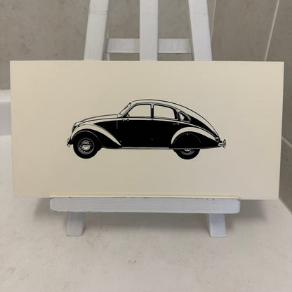 1939 Adler Limousine Car Automobile Illustration Art Drawing Hand Drawn