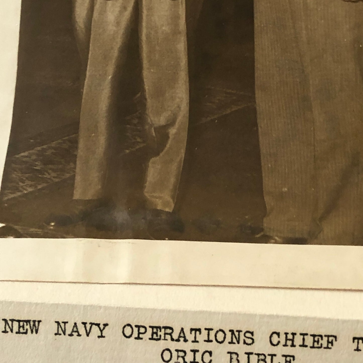 Press Photo Photograph Navy Admiral William H Standley Sworn on Bible 1933