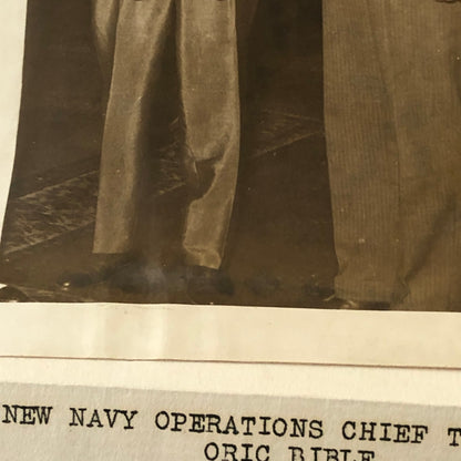 Press Photo Photograph Navy Admiral William H Standley Sworn on Bible 1933
