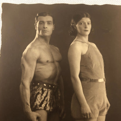 Circus Gymnast Gymnastic Performer Real Photo Postcard RPPC