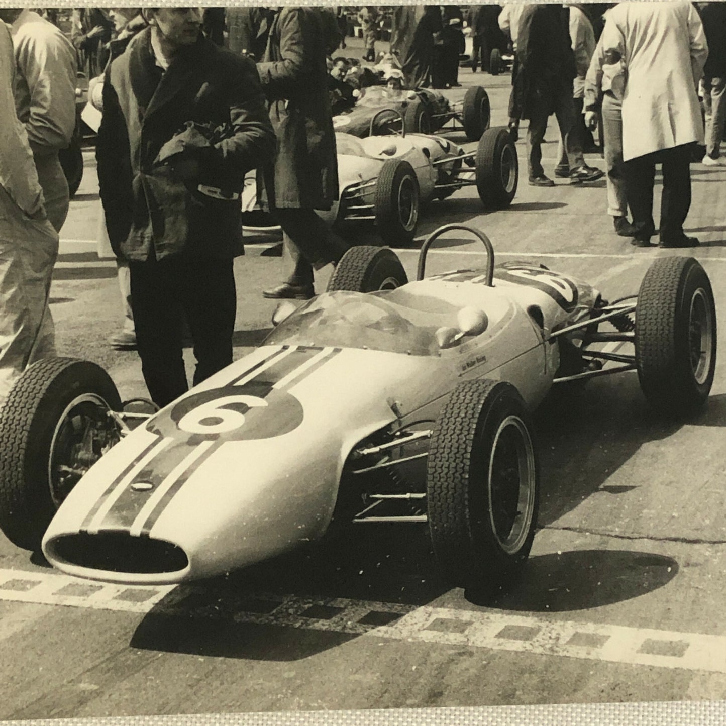 Vintage Grand Prix Racing Car Driver Photo Photograph Print 