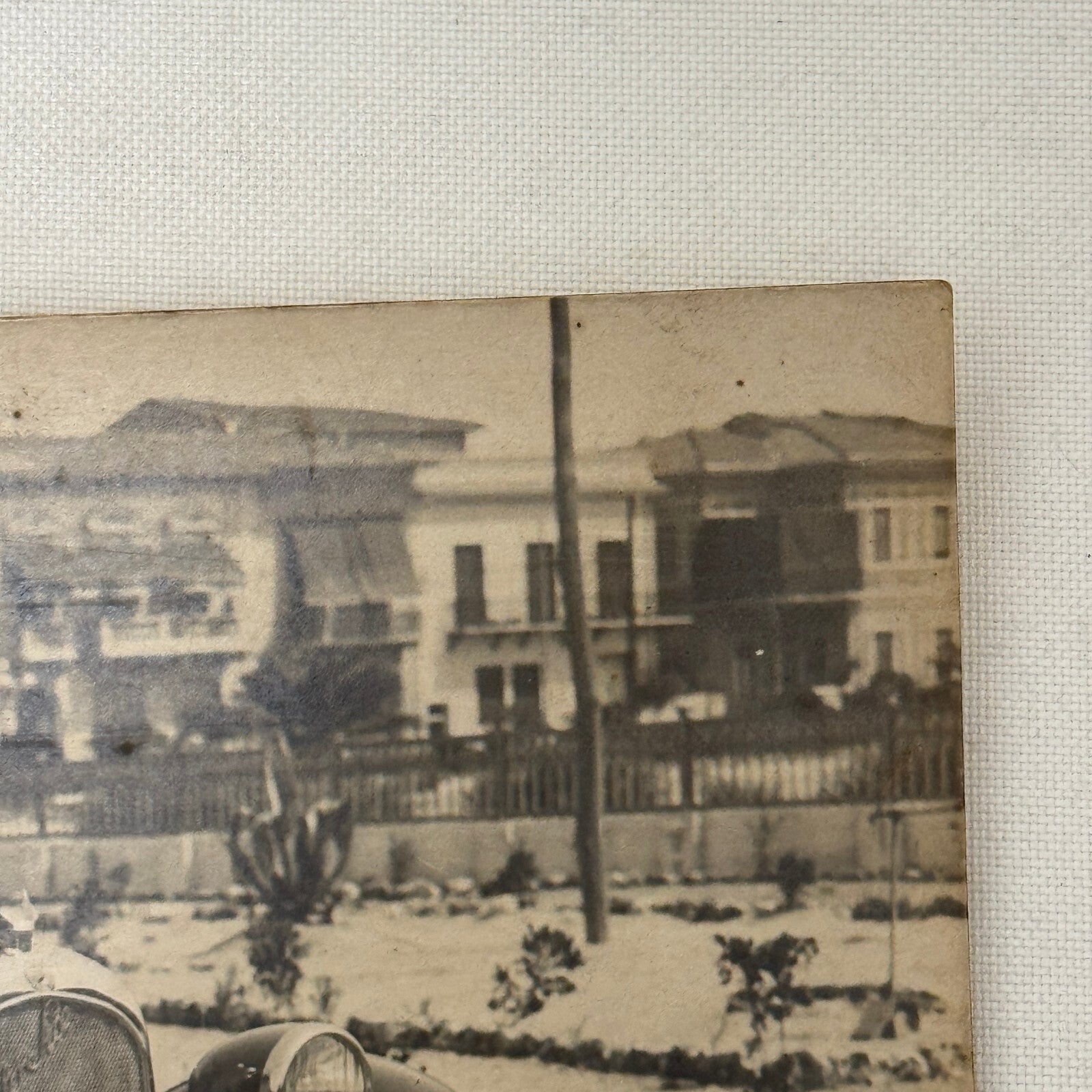 Antique Chrysler Car Automobile Photo Photograph Italian Photographer Stamp