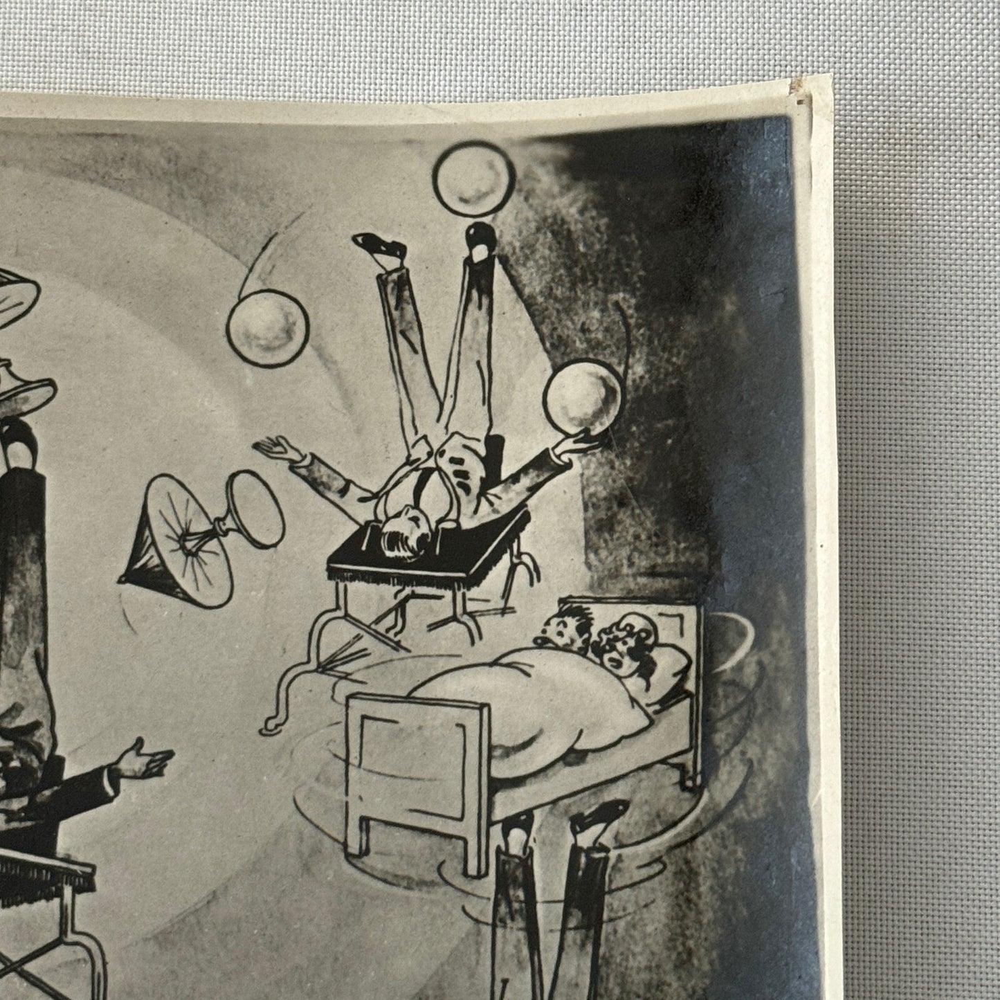 Vintage Circus Clown Acrobat Juggling Balancing Act Photo Photograph Percon