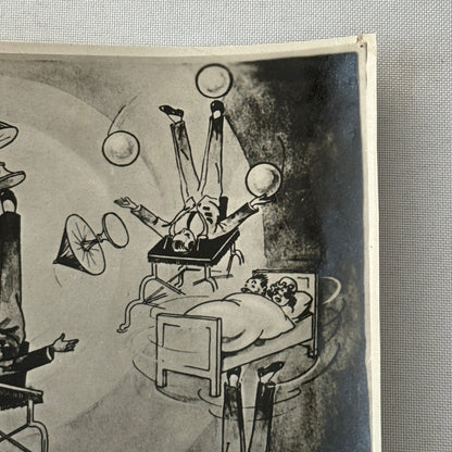 Vintage Circus Clown Acrobat Juggling Balancing Act Photo Photograph Percon