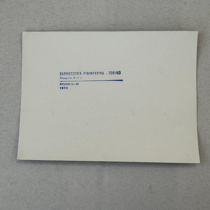 1974 Ferrari CR25 Concept Car Pininfarina Factory Press Photo Photograph Vintage