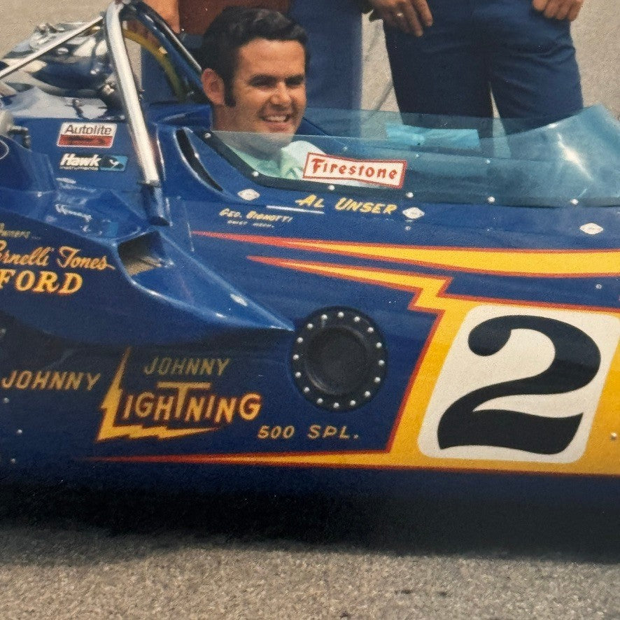 Al Unser Indy Racing Photo Photograph Modern Print 1970