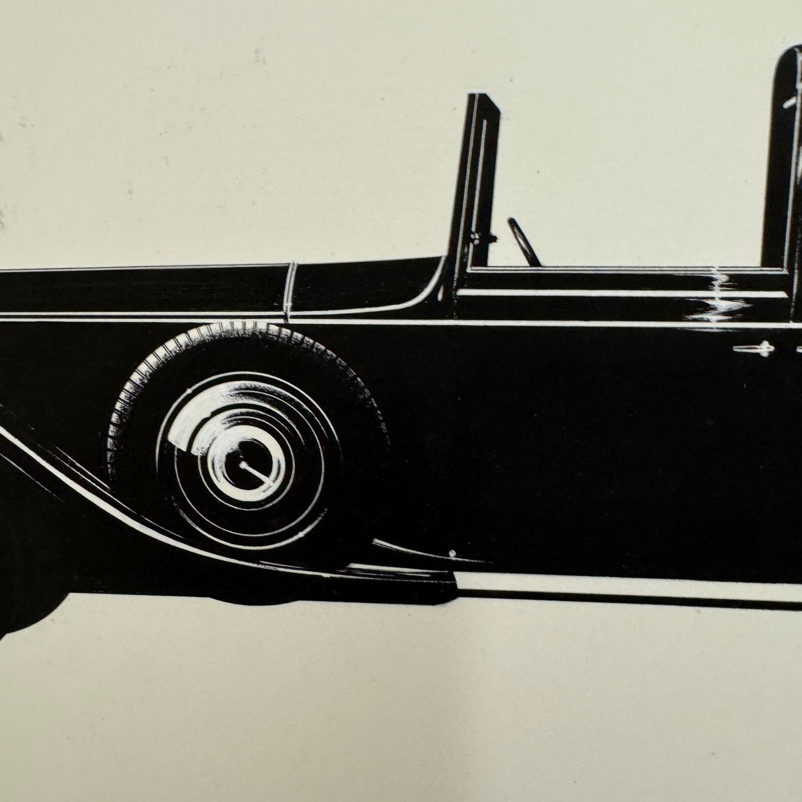 Vintage Rolls Royce Phantom Car Illustration Art Drawing Hand Drawn Robert Preis