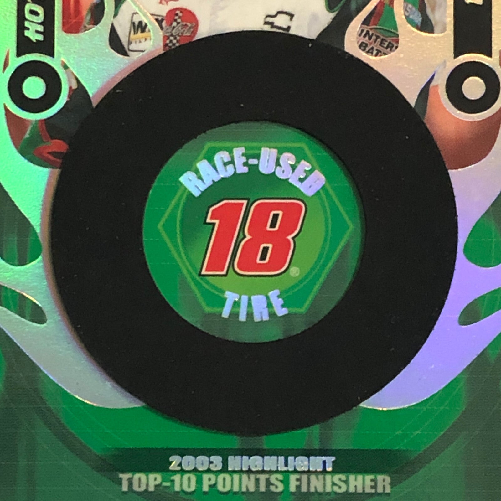 2004 Press Pass Hot Treads Tire Relic Card Bobby Labonte NASCAR