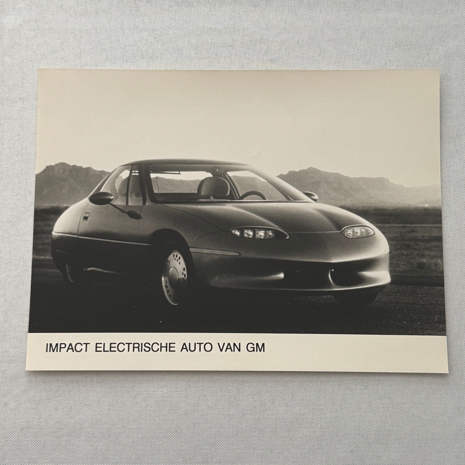 General Motors GM EV1 Electric Car Factory Press Photo Photograph GERMAN Europe