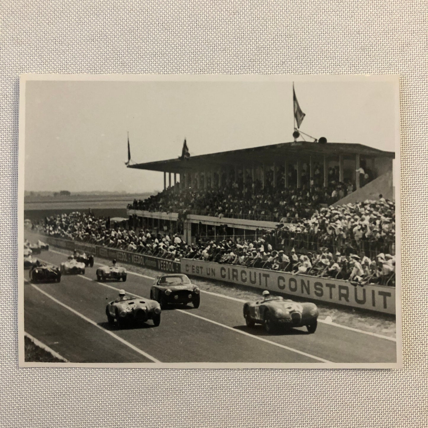 1952 Reims Racing Photo Photograph Print Stirling Moss Jaguar C Type + 