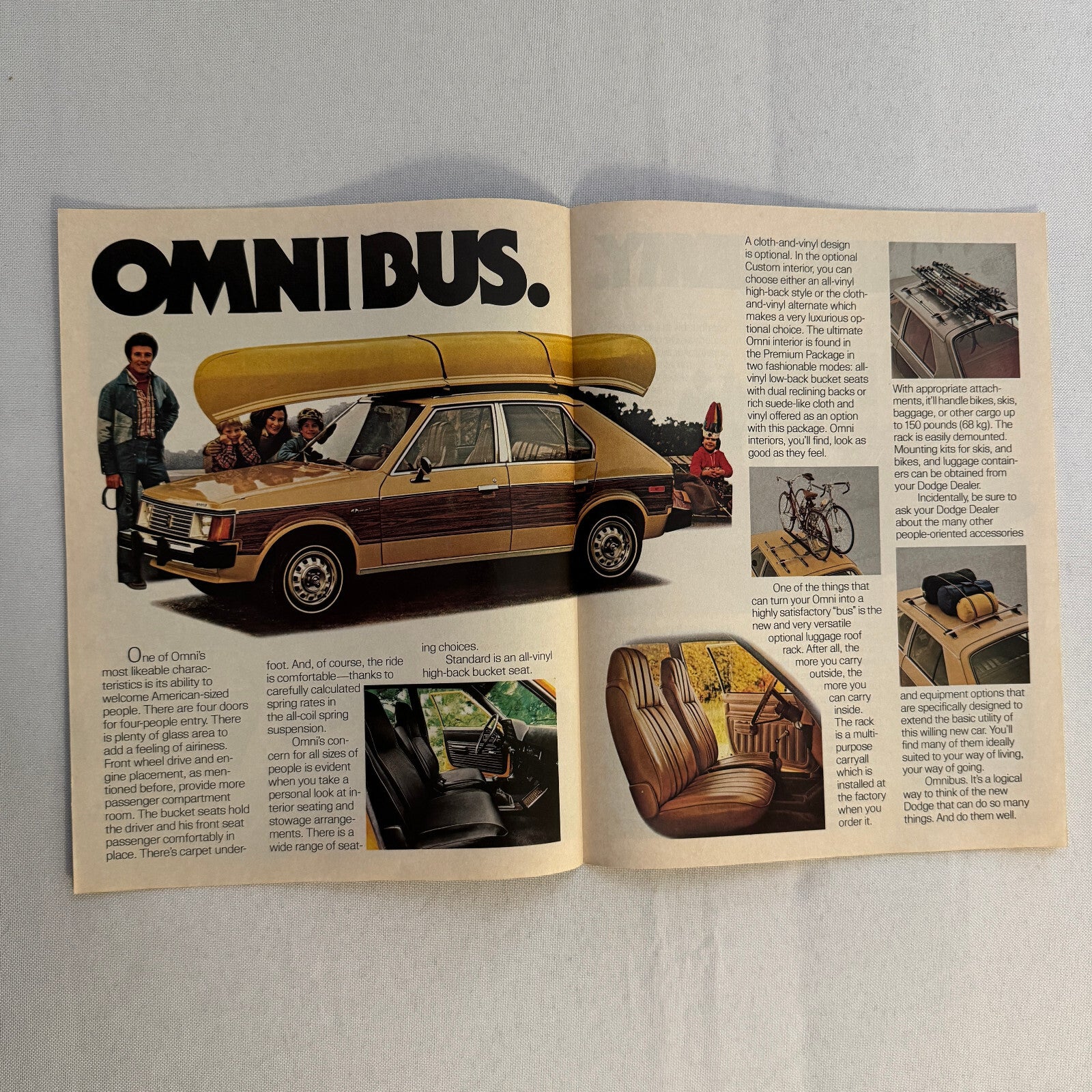1978 Dodge Omni Car Sales Brochure Catalog Vintage Advertising
