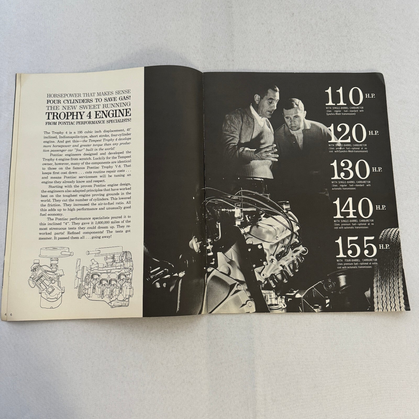 1960 Pontiac Tempest Car Sales Brochure Catalog Sedan Safari Station Wagon