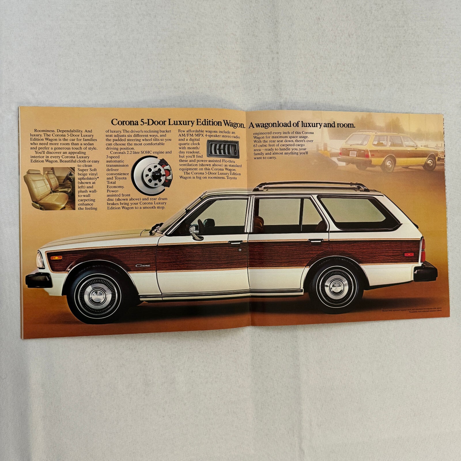 1980 Toyota Corona Car Sales Brochure Catalog Custom Sedan Deluxe Wagon Luxury