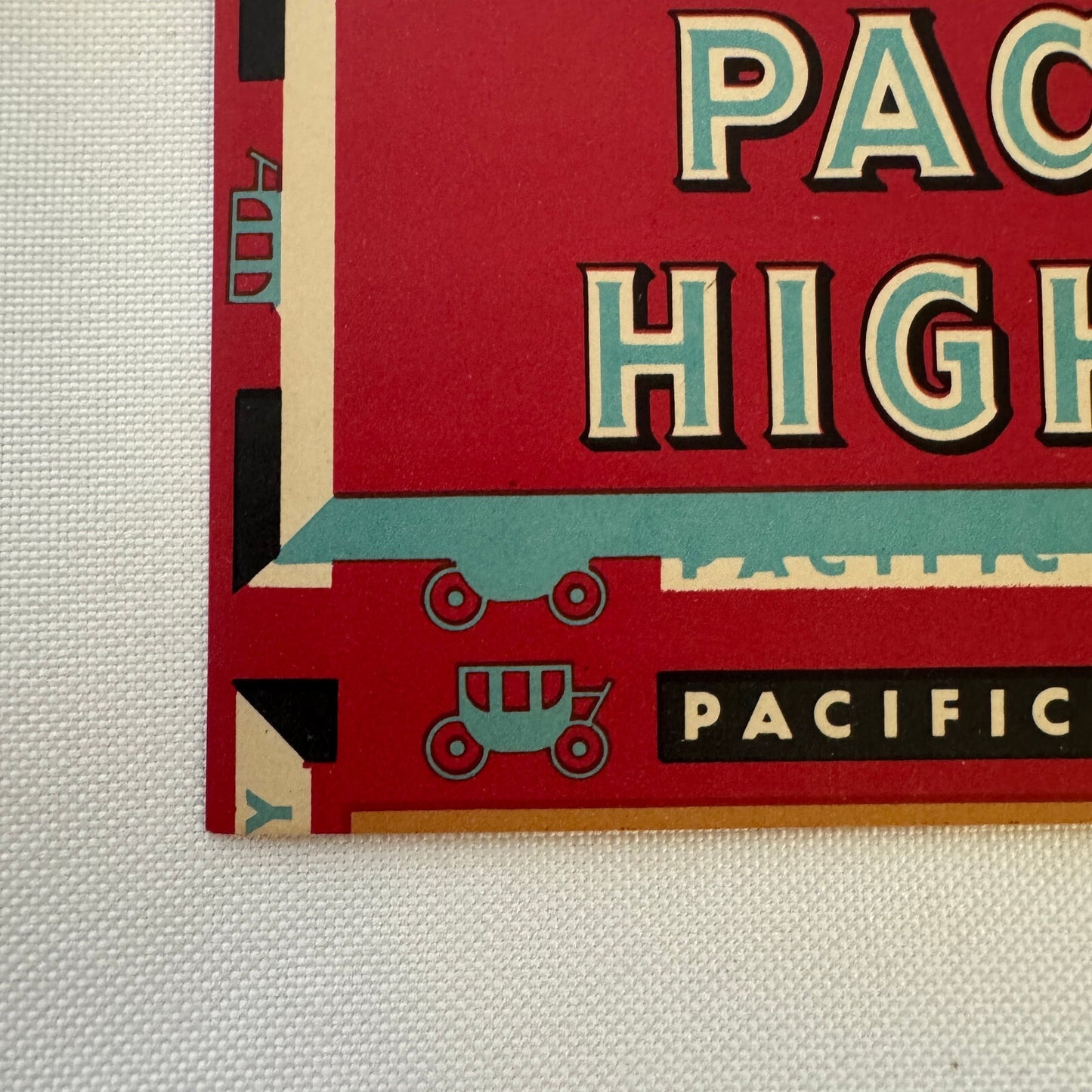Vintage Pacific Highway Travel Label Tobacco Cigar ?