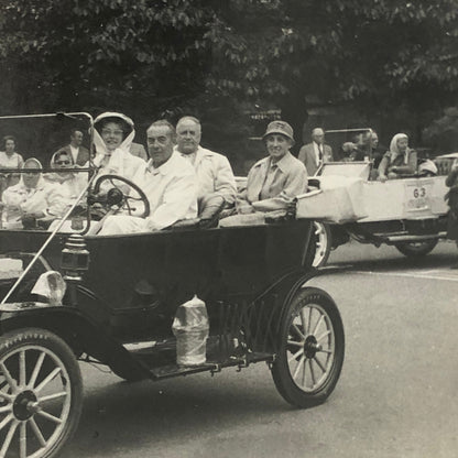 Antique Car Automobile Photo Photograph Print - Veteran Car Rally or Parade ? 