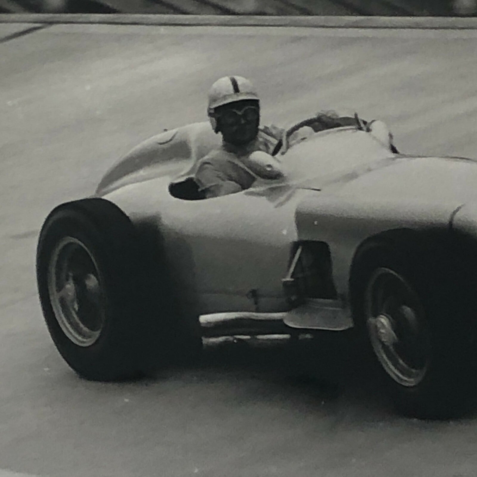 Vintage Racing Photo Photograph Jack Brabham Mercedes Car ? 