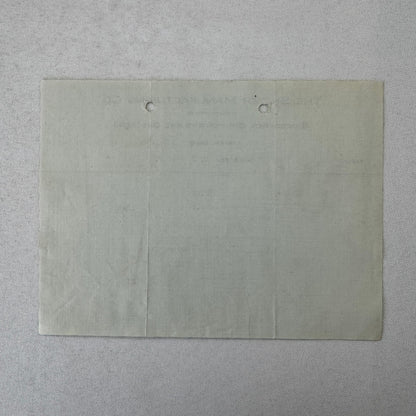 Snider Manufacturing Company Receipt Invoice Document 1908 Furniture Logan OH