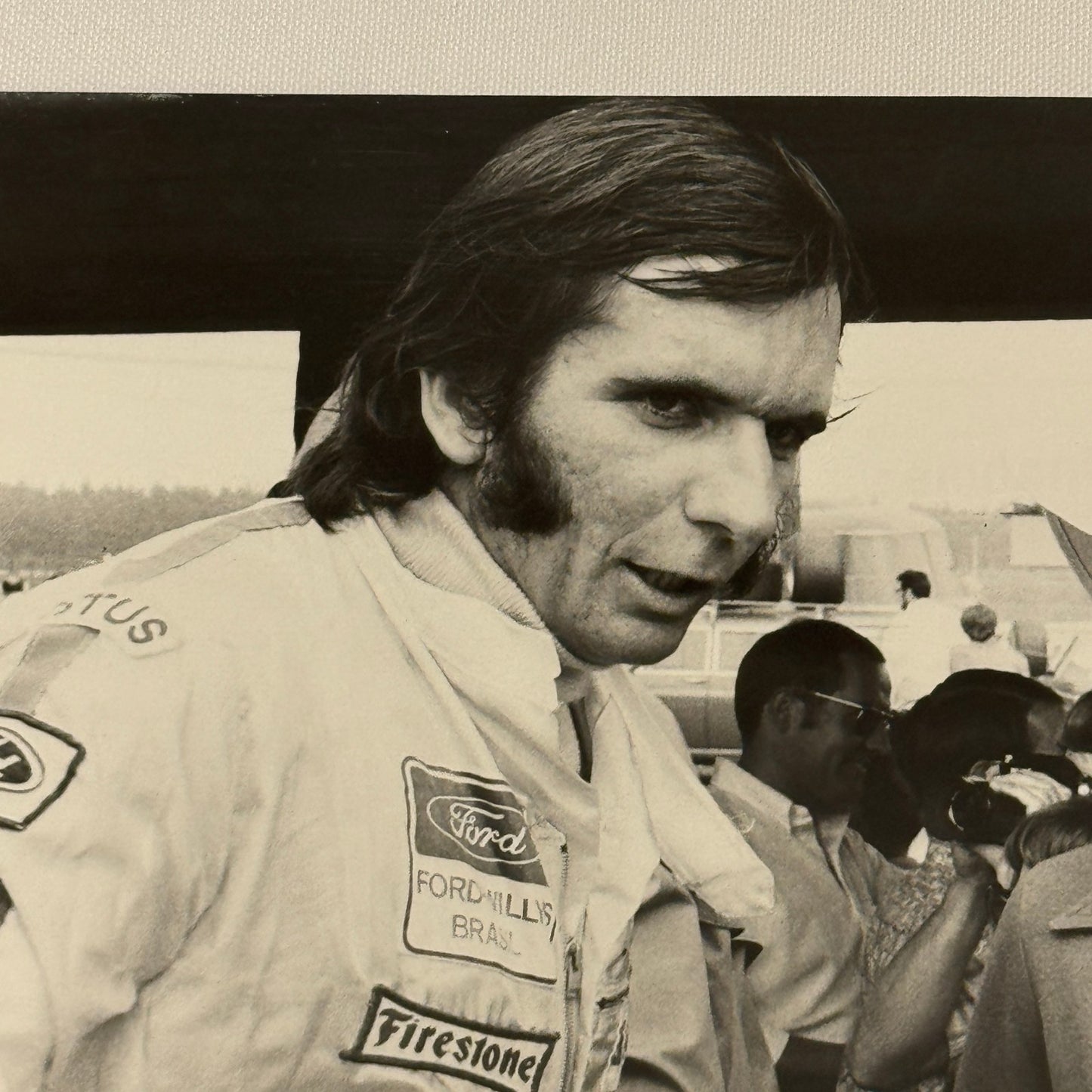 Vintage Racing Photo 1970 German Grand Prix Emerson Fittipaldi Chico Serra