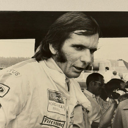 Vintage Racing Photo 1970 German Grand Prix Emerson Fittipaldi Chico Serra