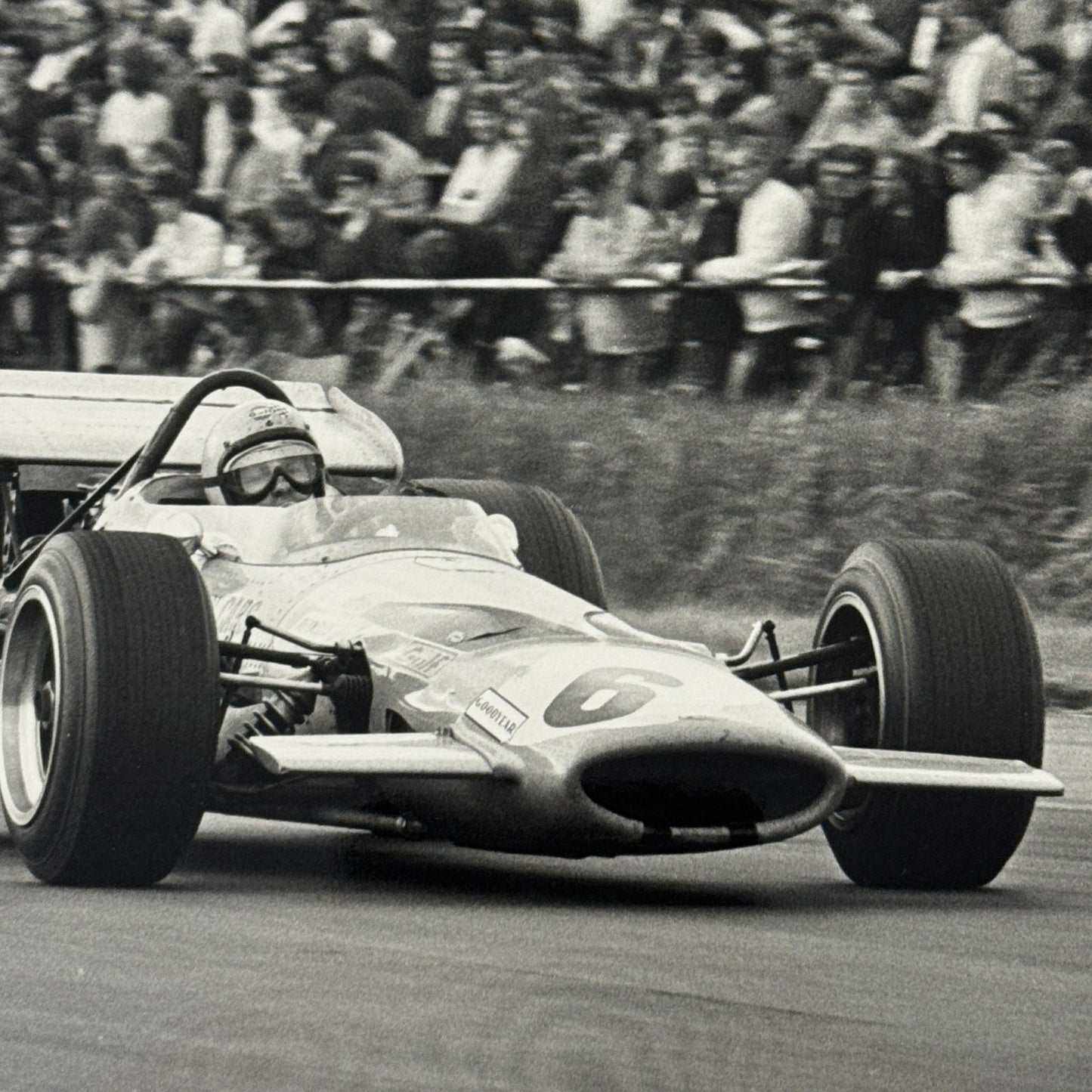 Vintage Racing Photo McLaren 1969 British Grand Prix Bruce McLaren Photograph