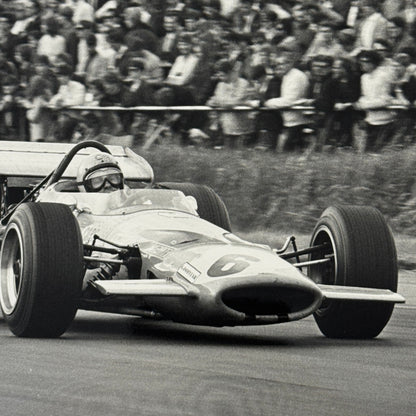 Vintage Racing Photo McLaren 1969 British Grand Prix Bruce McLaren Photograph